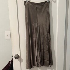 Zara Satin Taupe Women's Skirt